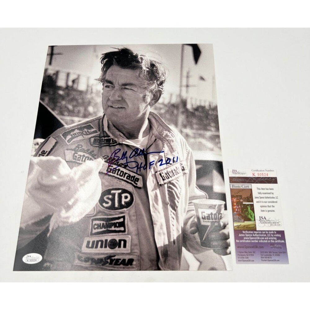 Bobby Allison Signed Photo 11X14 HOF 2011 Inscribed JSA COA